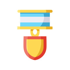 Wall Mural - Isolated medal icon First place Vector illustration