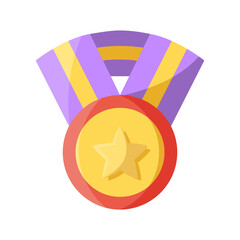Wall Mural - Isolated medal icon First place Vector illustration