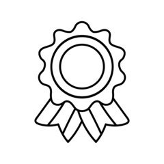 Wall Mural - Isolated medal icon First place Vector illustration