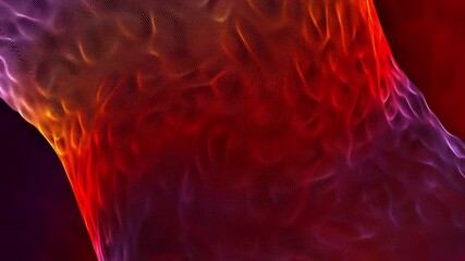 Poster - Abstract rotating liquid vortex of red and purple colors, seamless loop. Motion. Swirling spinning tornado with ripples.