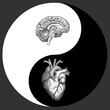 Anatomical Heart and Brain in a Ying Yang