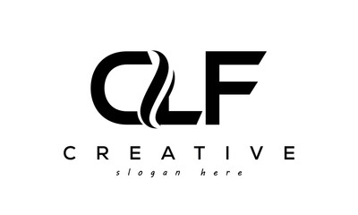 Letter CLF creative logo design vector	