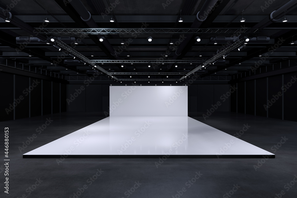 Exhibition stand for mockup and Corporate identity,Display design.Empty ...