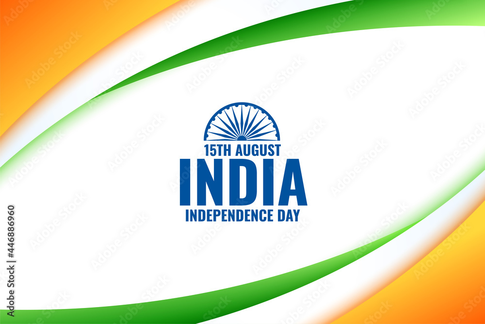 indian independence day tricolor flag background Stock Vector | Adobe Stock