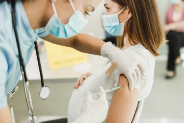 Pregnant Woman Getting Vaccinated Due To Covid-19