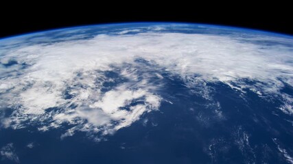 Wall Mural - Earth from space. Time lapse of over the Earth seen from the ISS. Space exploration of planet Earth at night. Elements of this video furnished by NASA.