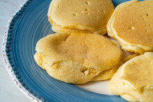 Cloud Japanese Plain Fluffy Pancakes Ready To Eat.