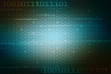 Binary Code Background, Digital Abstract technology background, Big data digital binary code, Internet Data Communication and Transfer background, Futuristic information technology concept