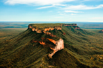 Wall Mural - aerial image of the cathedral mountains in Jalapão Tocantins Brazil