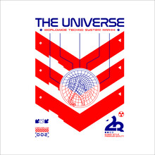 The Universe Techno Style Vintage Tshirt