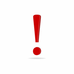 exclamation - caution icon vector design template on white background.