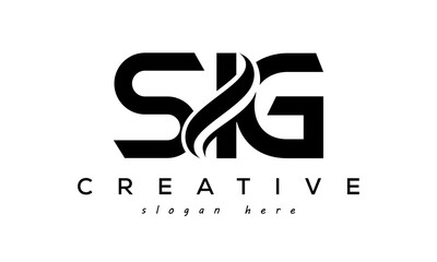 Letter SIG creative logo design vector	