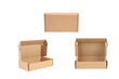 © prapann - Empty cardboard box isolated on white background with clipping path