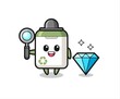 © heriyusuf - Illustration of trash can character with a diamond