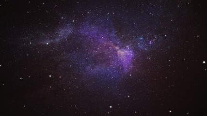 Wall Mural - galaxy nebula background moving stars space background
