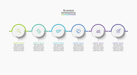 Business data visualization. timeline infographic icons designed for abstract background template milestone element modern diagram process technology digital marketing data presentation chart Vector