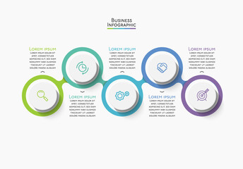 Business data visualization. timeline infographic icons designed for abstract background template milestone element modern diagram process technology digital marketing data presentation chart Vector