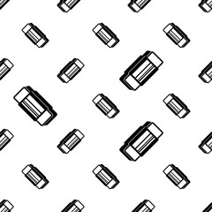 Wall Mural - Eraser Icon Seamless Pattern, Pencil Eraser Icon, Pen Eraser Icon