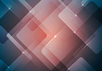 Abstract background geometric square overlay transparency with lighting