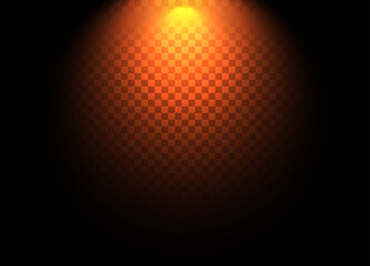 Poster - Yellow shine effect on dark background