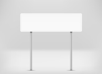 Poster - Different white blank board vector mockup