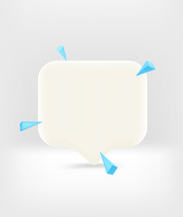 Aufkleber - Speech cloud with copy space. Template for a text