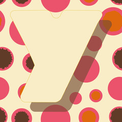 Poster - Letter y from the alphabet vector seamless repeat pattern print background