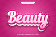 © mzhar_vectstudio - beauty pink 3d editable text style effect