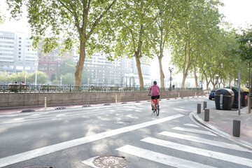 Sticker - Biking in the city