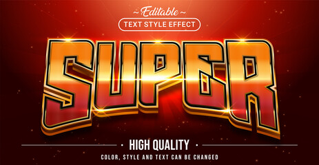 Poster - Editable text style effect - Super text style theme.