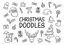 Christmas Doodles Hand Drawn Icons