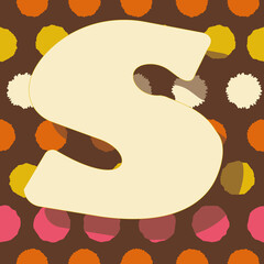 Poster - Letter q from the alphabet vector seamless repeat pattern print background