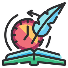 Wall Mural - history line icon