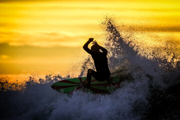 Wall Mural - Bells Beach Surfers in Australia