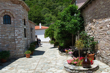 Wall Mural - Byzantine Monastery. Evangelistria Monastery , Skiathos ,Greece