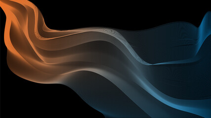 abstract smoke waves