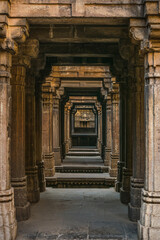 Sticker - Vertical shot of  The Adalaj Stepwell