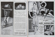 Vintage magazine pages retro advertising. Art deco fashion