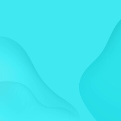 Fototapete - Abstract blue fluid turquoise color vector background