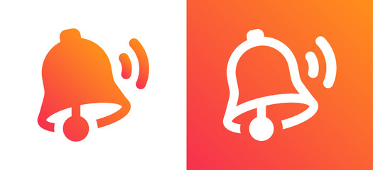 Poster - Bell icon symbol. Sound of bells ringing vector illustration.