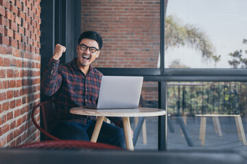 asian man work using computer hand typing laptop keyboard contact us.student study learning education online.adult professional people chatting search at office.concept for technology device business.