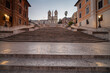 Dawn at Spanish Steps in Rome