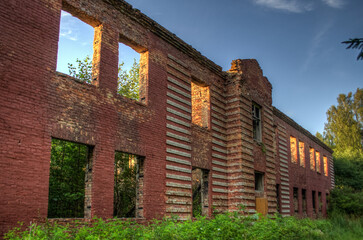 Wall Mural - Abandoned military object in Ventspils municipality, Latvia. 