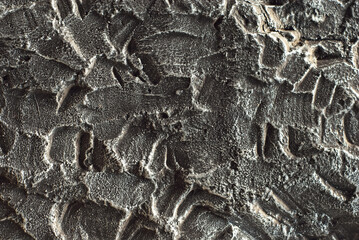 Wall Mural - Decorative plaster close up. Texture of concrete wall. Concrete is made in the form of rubbed iron.