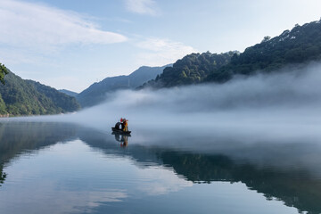 Wall Mural - beautiful the little Dongjiang River landscape in early morning