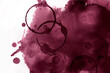 © Ografica - Red wine color background with spots of circles of wine glasses.