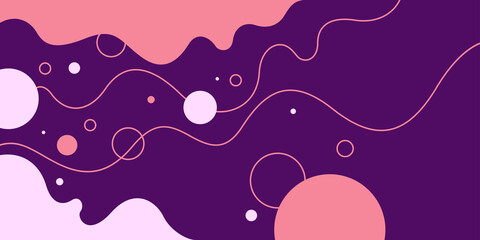 Poster - modern backgrounds with abstract elements and dynamic shapes. compositions of colored spots. vector 
