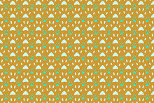 Seamless Wallpaper With Tiled Cute Dog Footprints On A Brown Background.