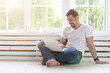 © aletia2011 - handsome young man with laptop at home