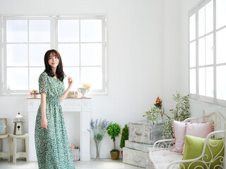 Fototapete - 女性のファッションイメージ